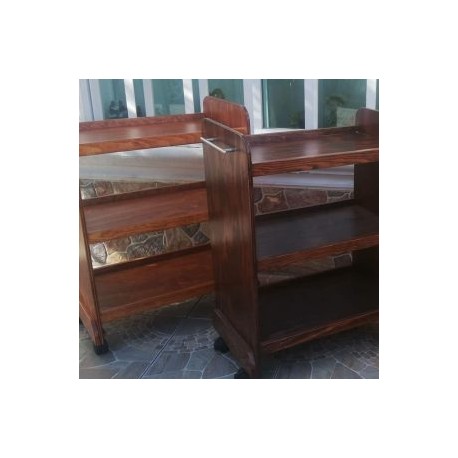 Mesa Auxiliar Madera Color Nogal